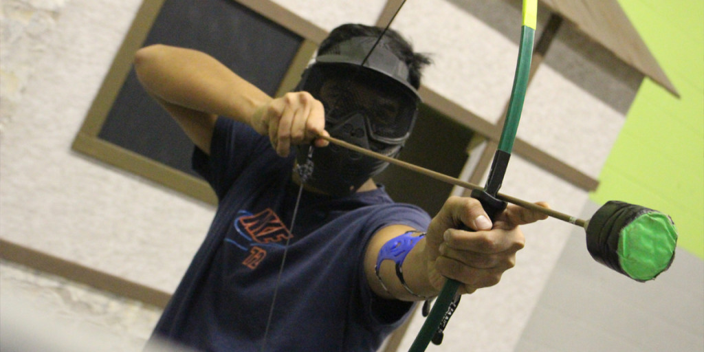 battle archery medieval combat armory with swords shields spears