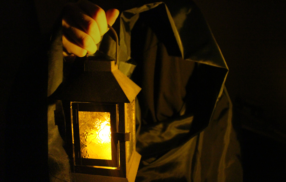 midnight escape room darkness and lantern
