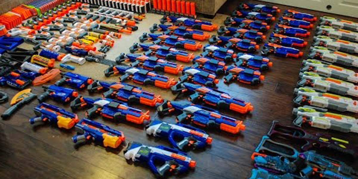 nerf wars battle at batle archery brampton toronto