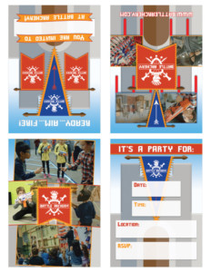 Battle Archery - Kids Birth Party near Toronto - Invites
