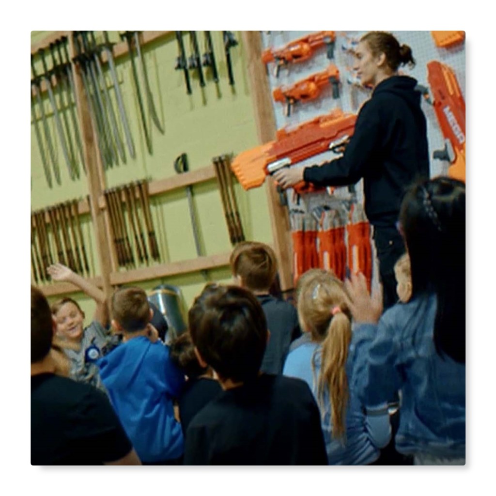 nerf party referee training kids group how to use the nerf mega blaster