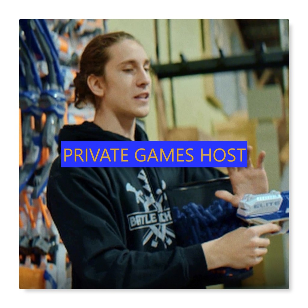 nerf wars birthday party private game host teaching nerf